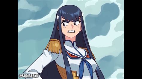 suoiresnu kill la kill|Satsuki Kiryūin animation by passérieux/@suoiresnu